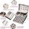 5-Layer Earring Jewelry Box with Lock – Stud, Necklace, Ring Organizer for Women and Girls